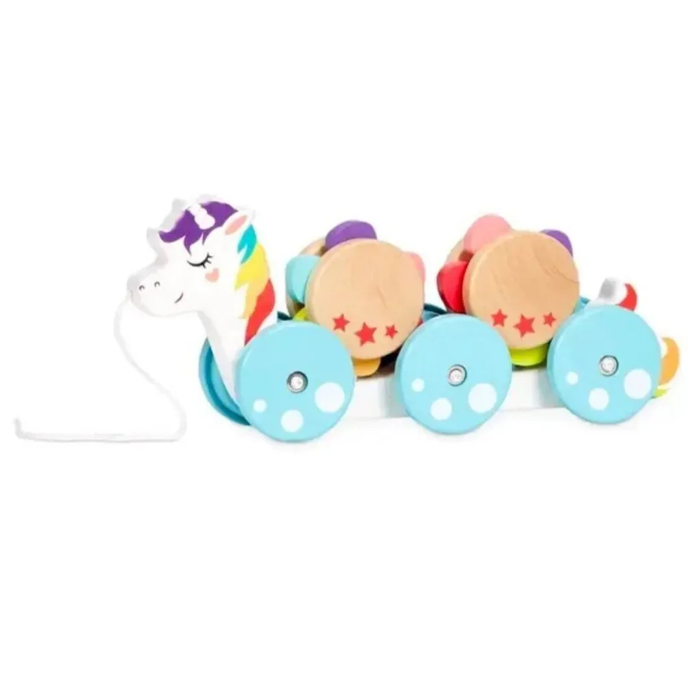 Unicorn Pull Toy brand new Little Tikes Wooden Critters toddler walking crawl